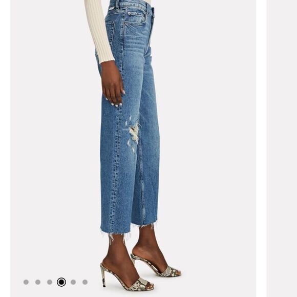 BOYISH JEANS Mikey Distressed Straight-Leg Jeans Short Circuit - Picture 3 of 8